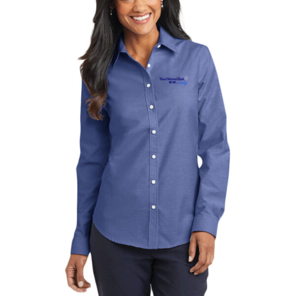 Port Authority® Ladies SuperPro™ Oxford Shirt Thumbnail